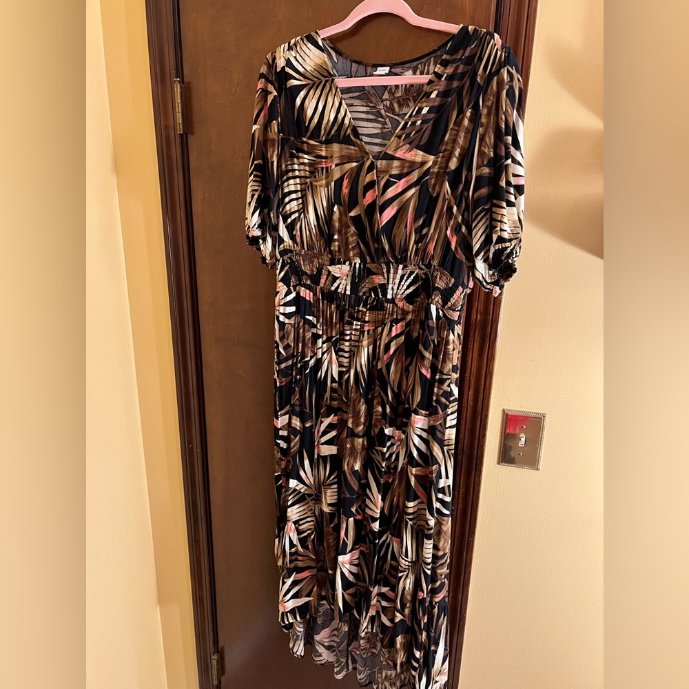 Old navy, palm patterned dress, size L.